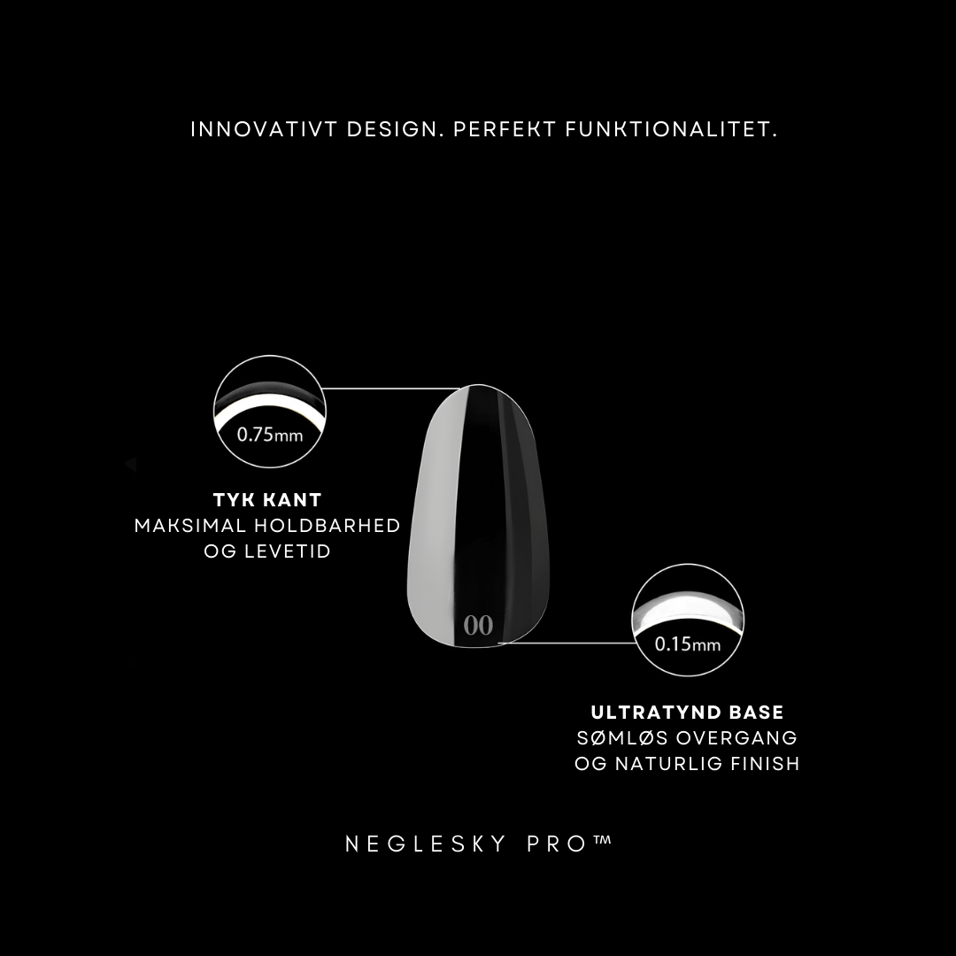 Soft Gel Press On Nail Tips + Startpakke - NegleSky