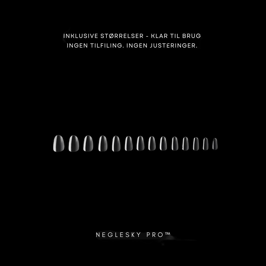 Soft Gel Press On Nail Tips + Startpakke - NegleSky