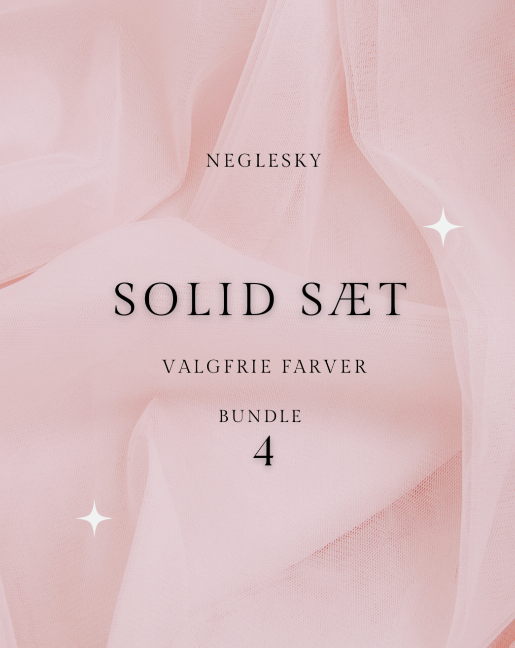 4x Solid Bundle Sæt - Valgfri farver