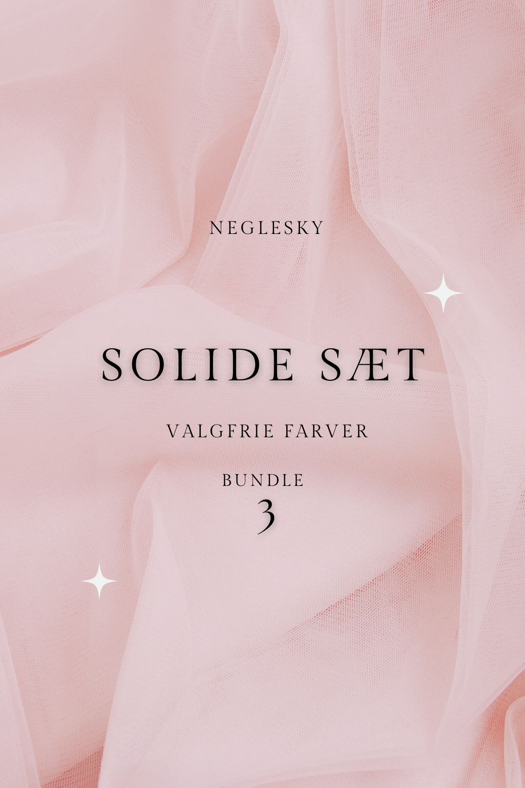 3x Solid Bundle Sæt - Valgfri farver