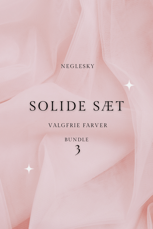 3x Solid Bundle Sæt - Valgfri farver - NegleSky